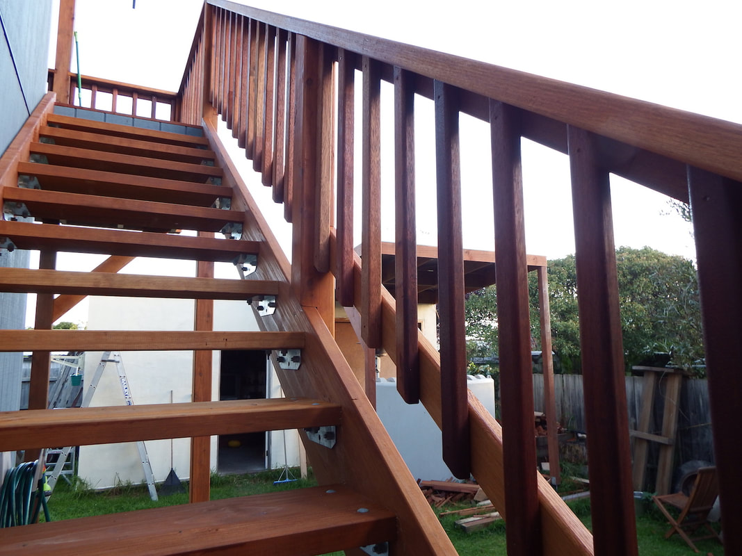 Prefab timber stairs