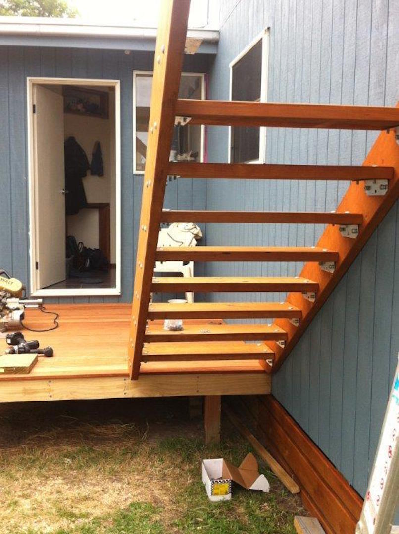 Prefab timber stairs