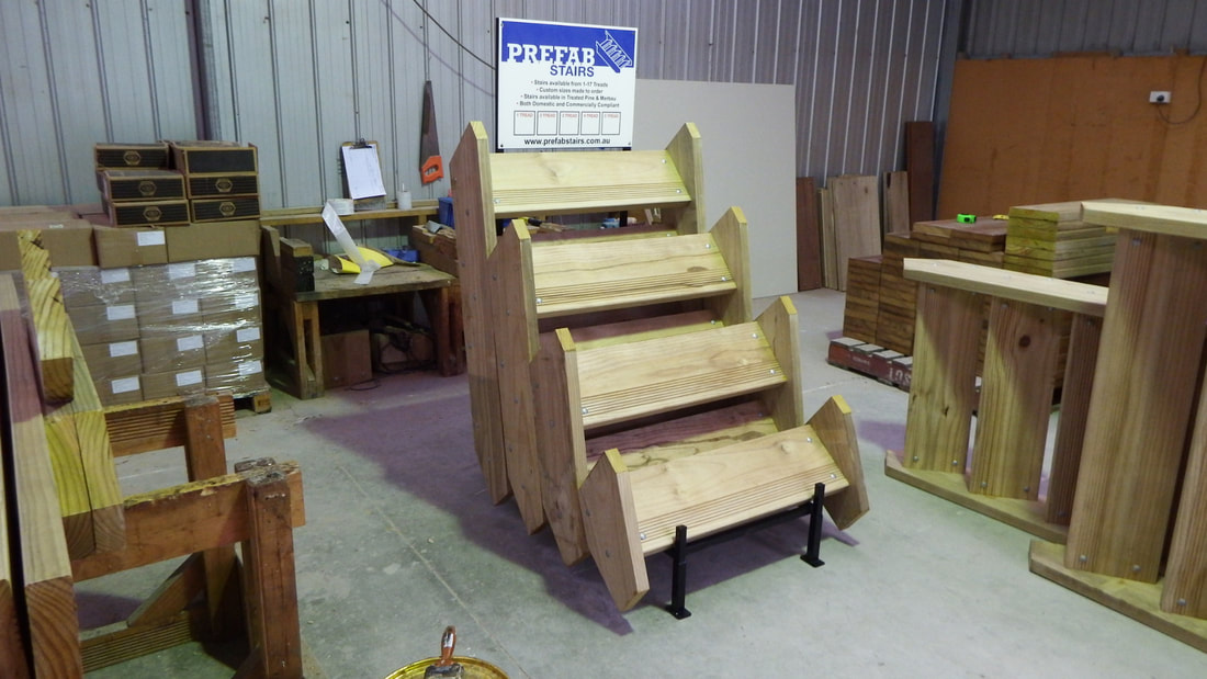 Prefab timber stairs