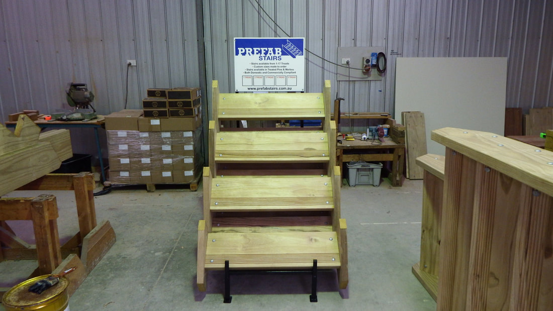 Prefab timber stairs