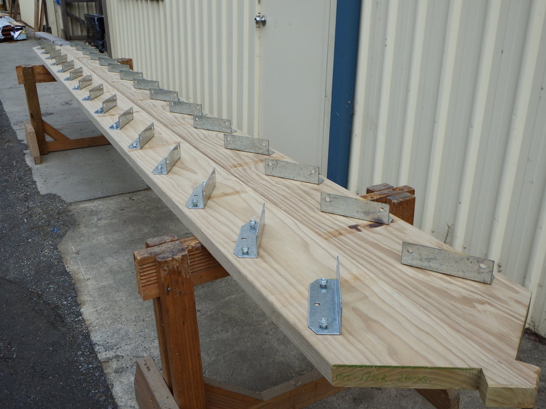 Insert Bolts into predrilled holes in the treads