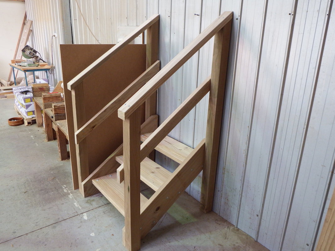 Prefab timber stairs