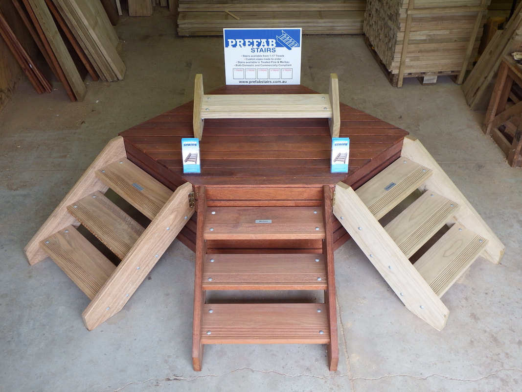 Prefab timber stairs