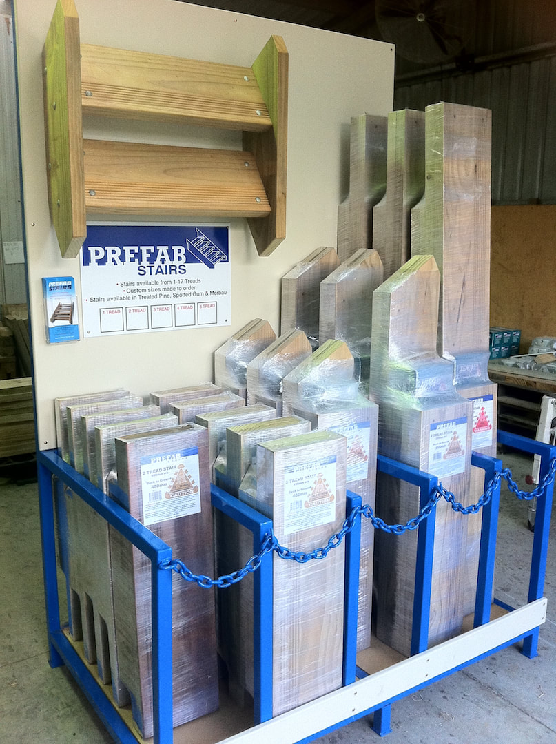 Prefab timber stairs